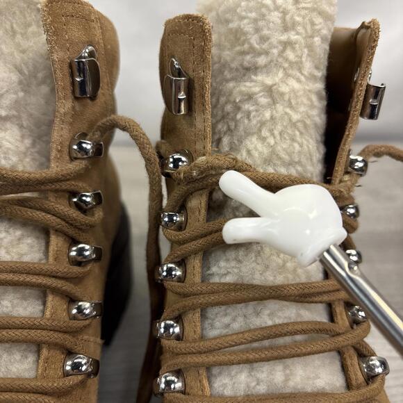 Marc Fisher LTD Nairy Hiking Ankle Boots Booties Lug Sole sz 6M - Picture 4 of 16